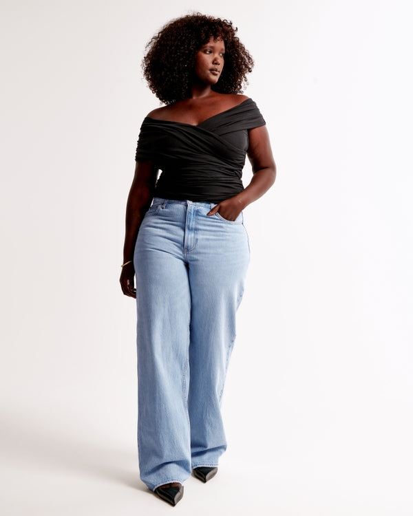 Abercrombie Light Wash Loose Jeans (33/16)