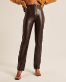 Abercrombie Brown Faux Leather Pants (29/8)