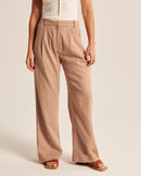 Abercrombie Wide Leg Linen Pants (ST)