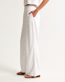 Abercrombie Wide Leg Linen Blend Pants (XXS)