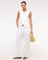 Abercrombie Linen Wide Leg Pants (S)