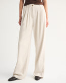 NEW Abercrombie Linen Wide Leg Pants (32 short)