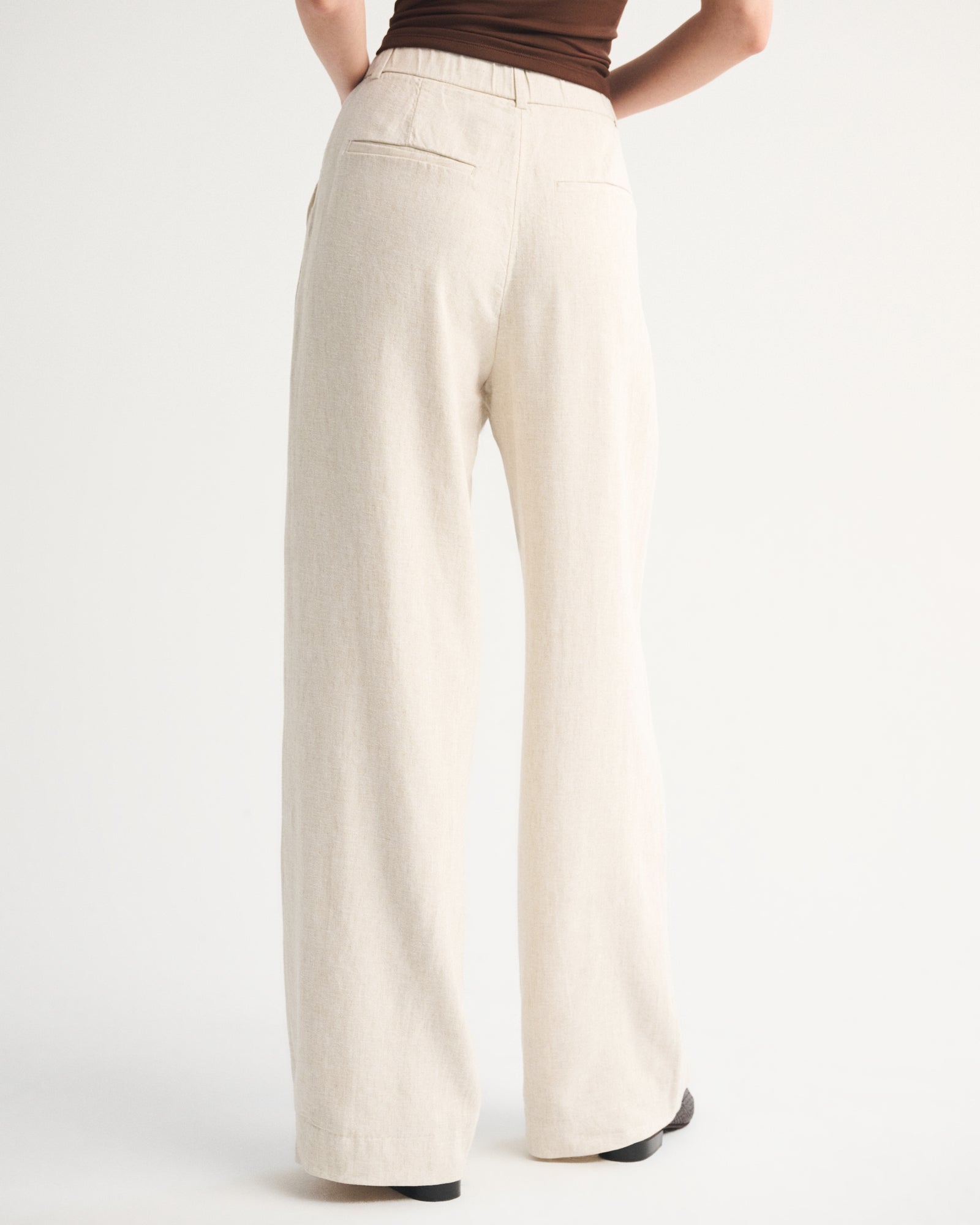 NEW Abercrombie Linen Wide Leg Pants (32 short)