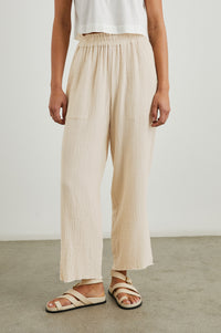 Cotton Gauze Wide Leg Pants (M)
