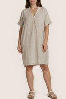 Neutral Linen Relaxed Dress (OS)
