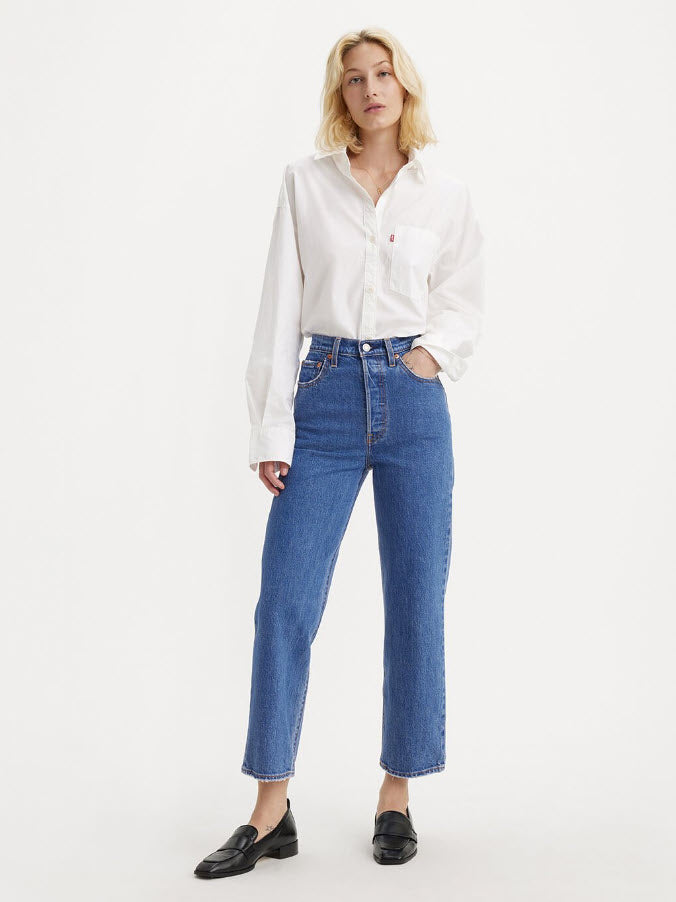 Levi's Ribcage Straight Jeans (33)