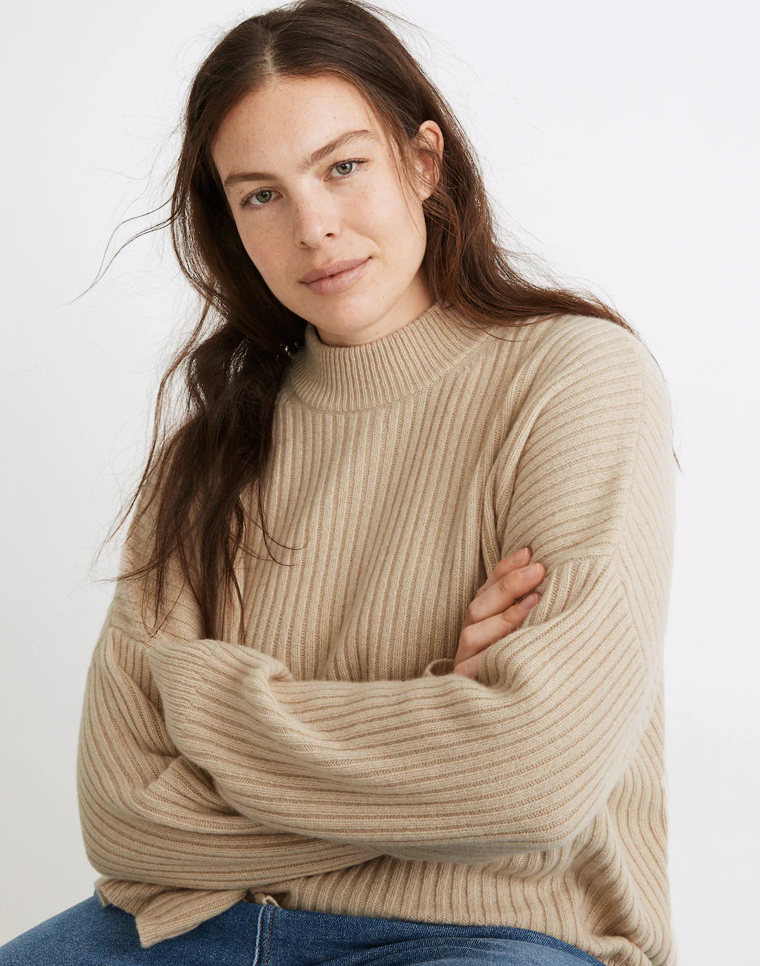 Madewell Cashmere Mockneck Sweater (XS)