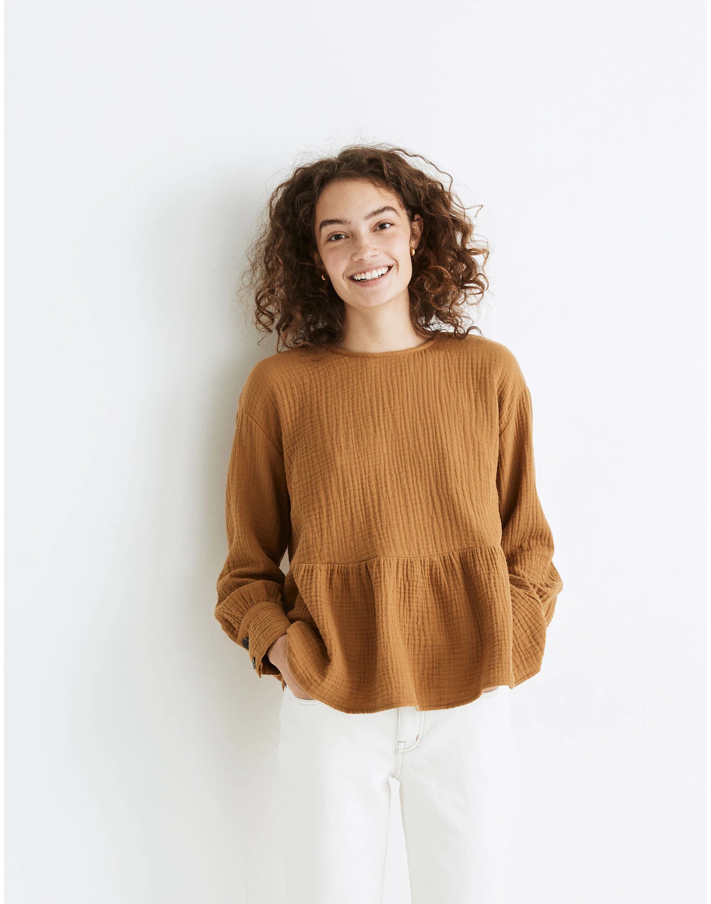 Madewell Gauze Button Back Top (M)