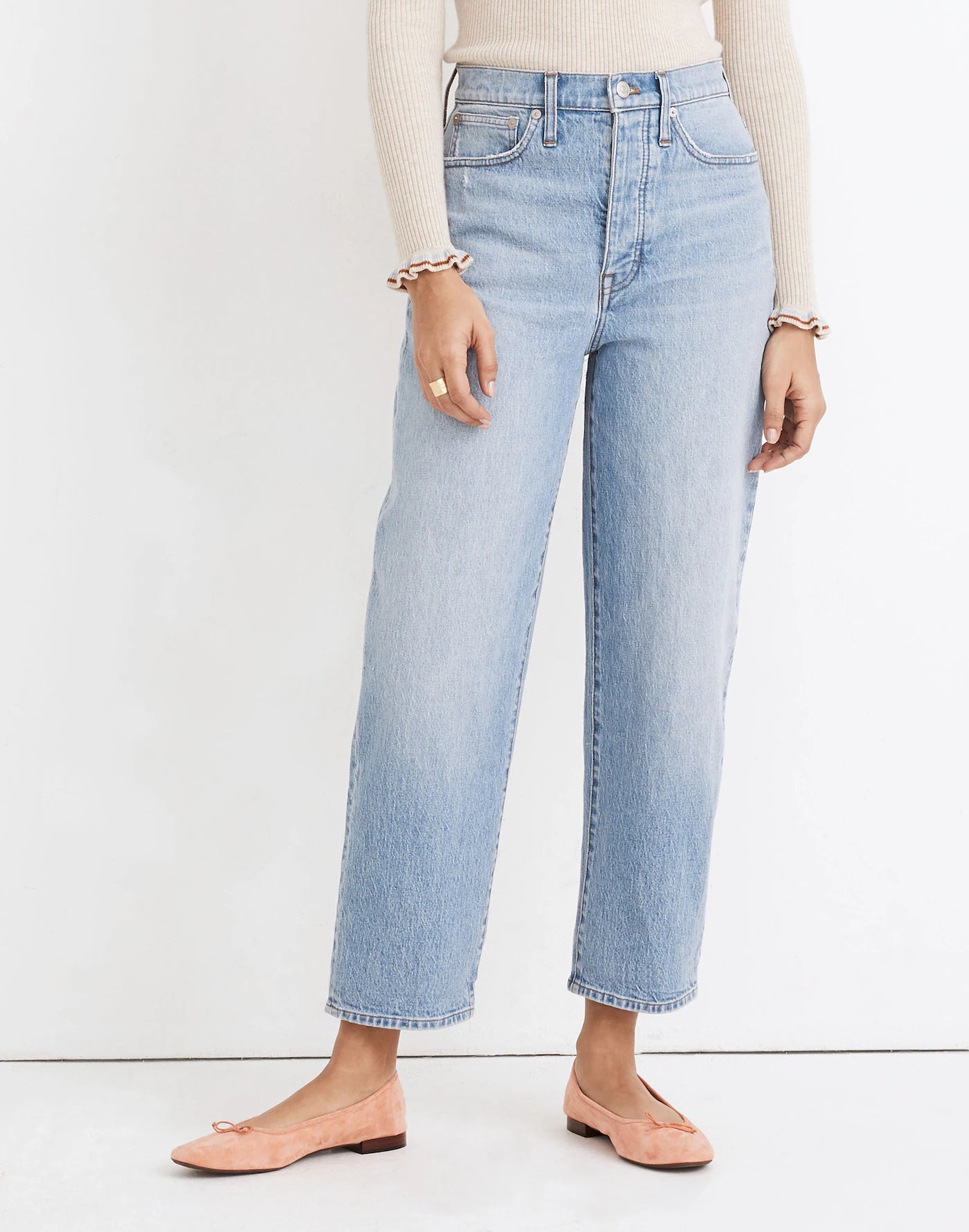 Madewell Light Wash Balloon Jeans (28)