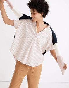 Madewell Striped Oversized Top (S)