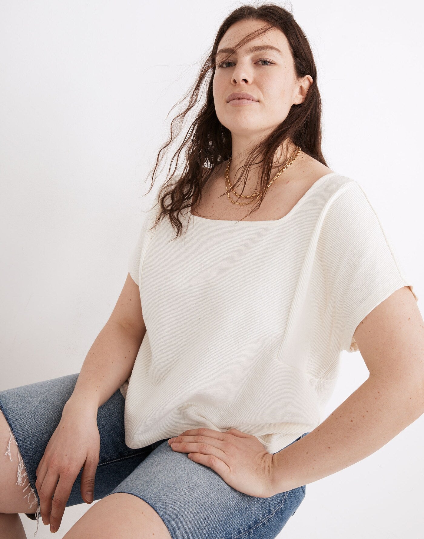 Madewell Ribbed Cotton Top (S)