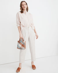 Madewell Linen Blend Straight Pants (M)