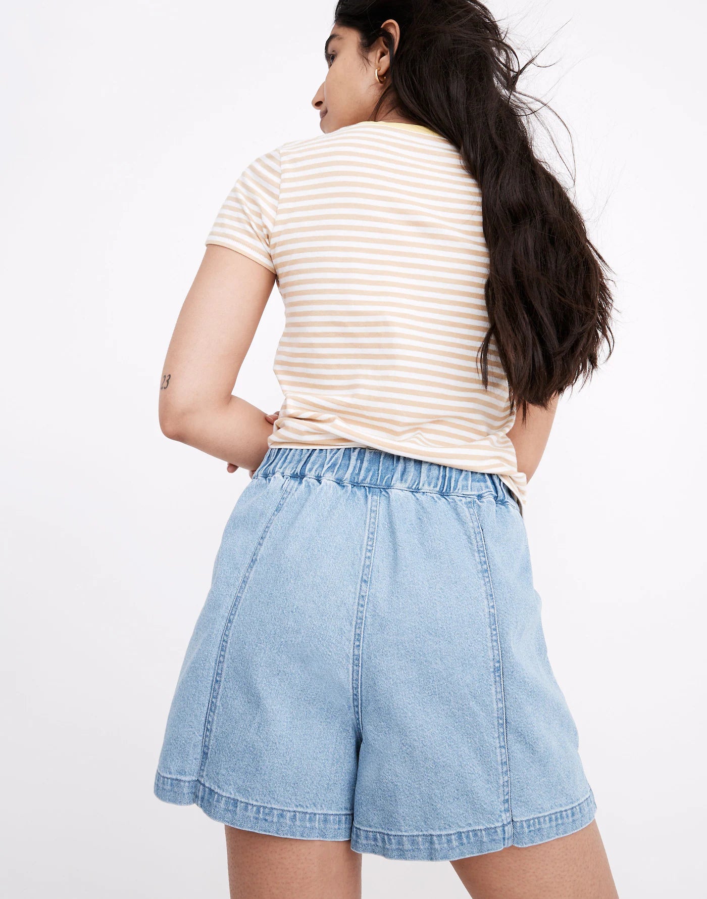 Madewell Easy Pull On Denim Shorts (M)