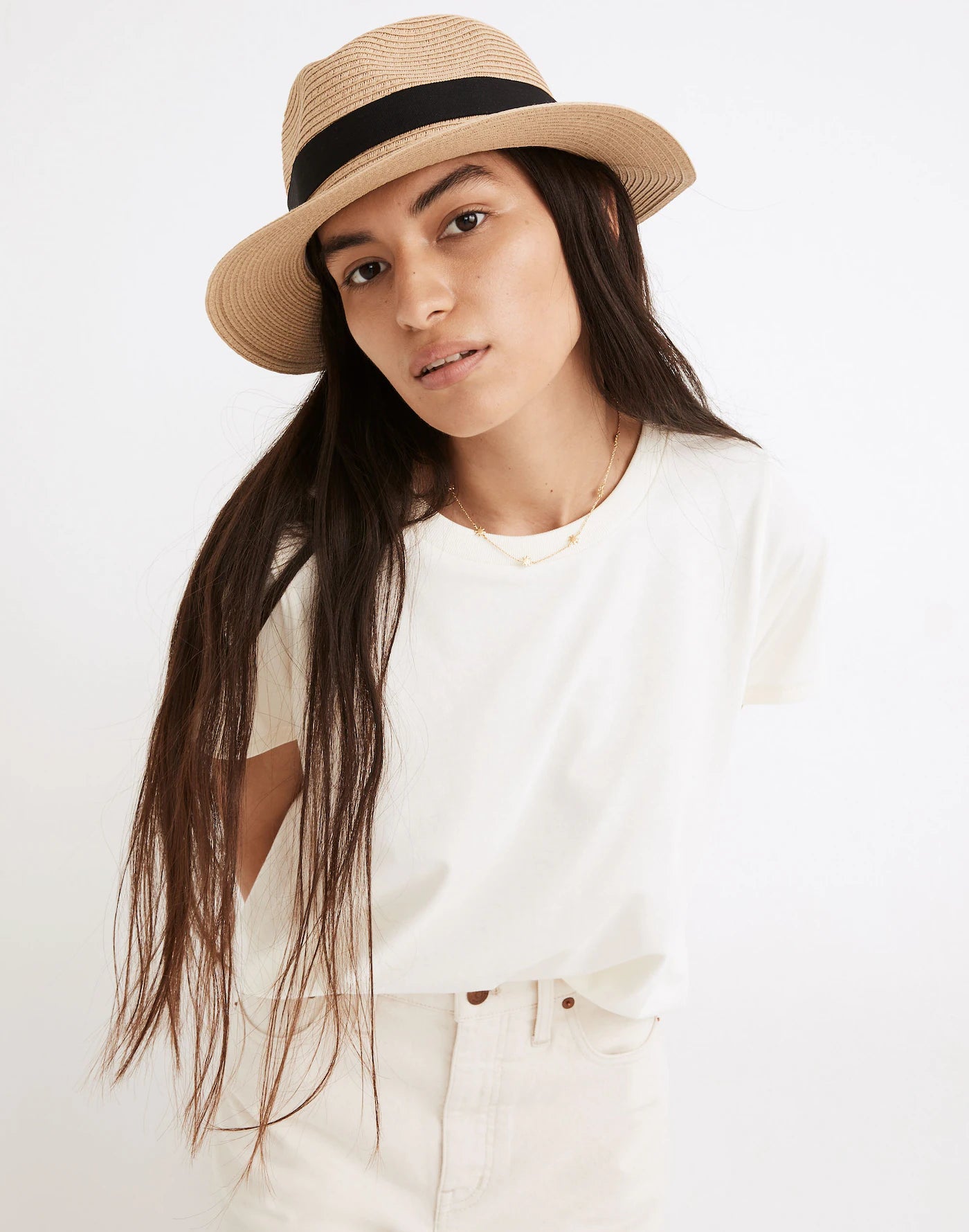 Madewell Straw Beachy Hat (M/L)