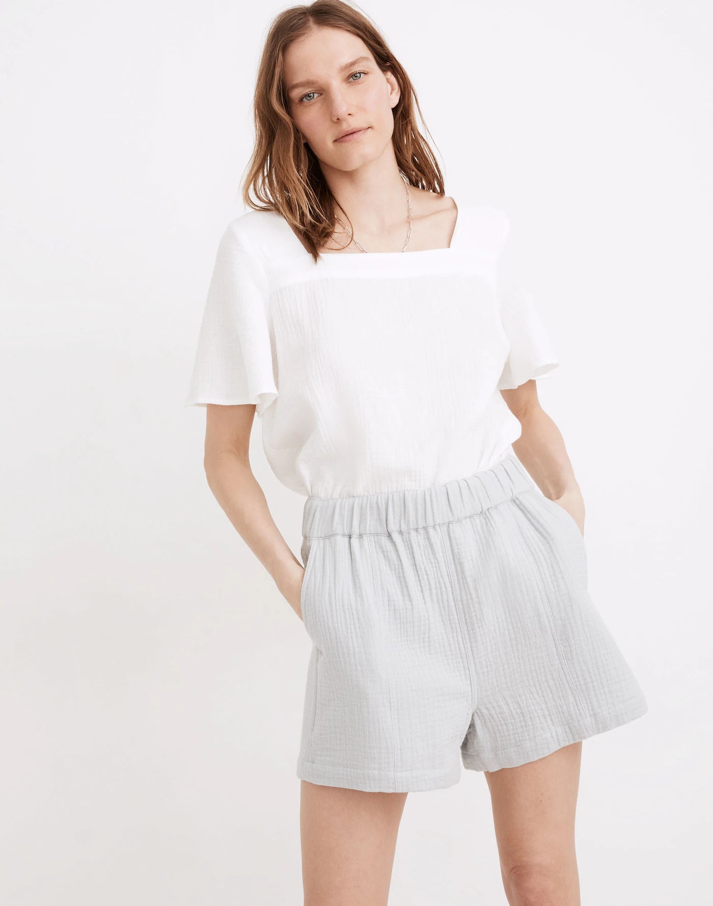 Madewell Cotton Gauze Shorts (L)