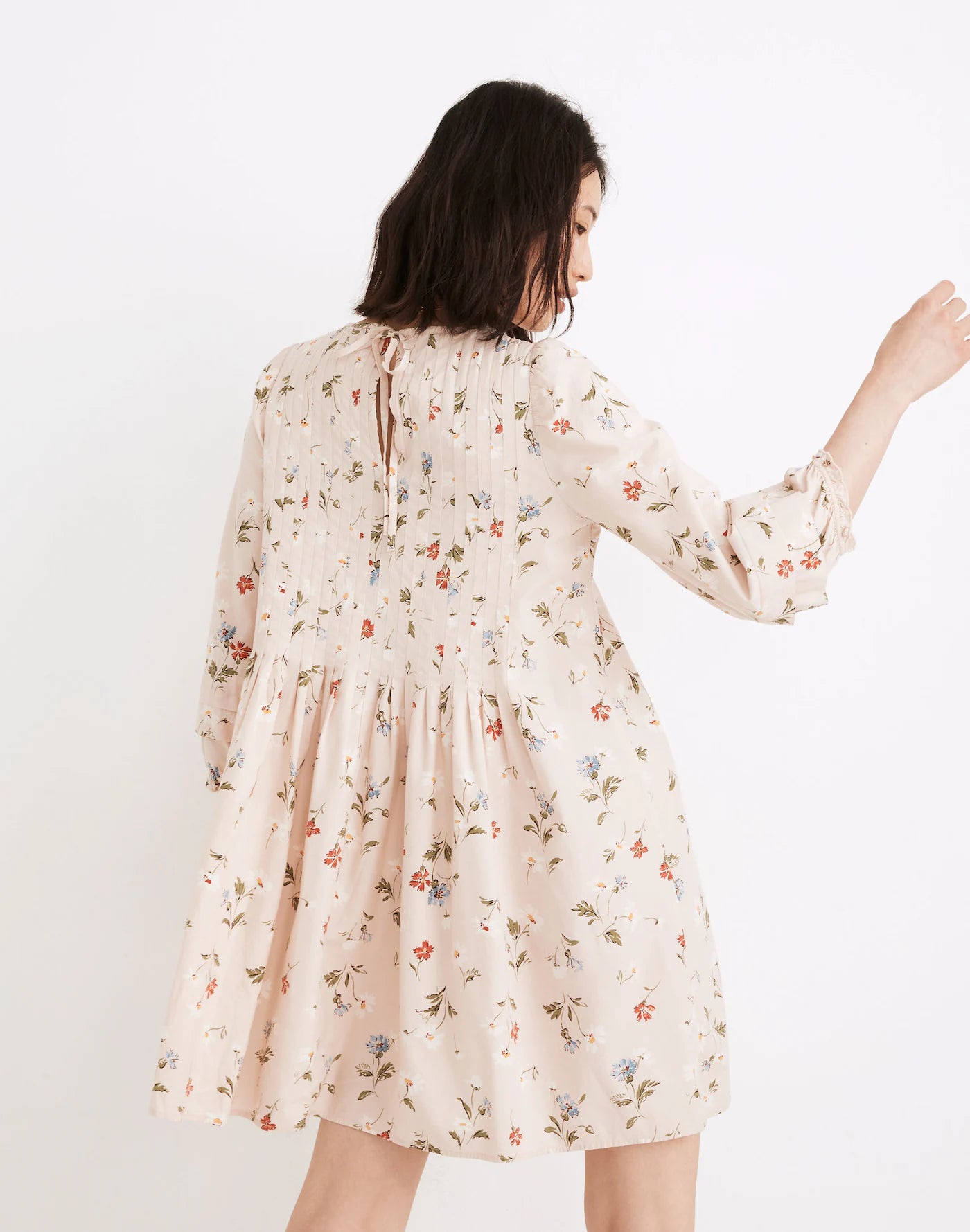 Madewell Floral Pintuck Dress (S)