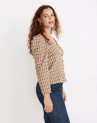 NEW Madewell Plaid Button Up Top (10)