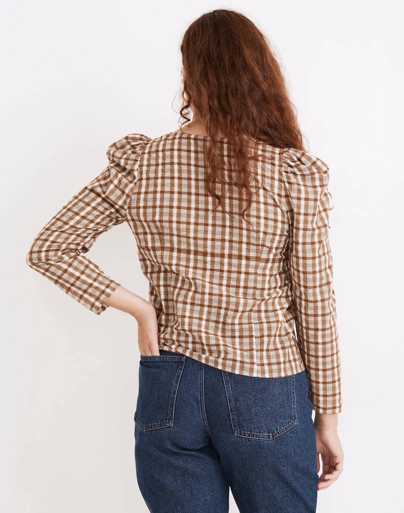 NEW Madewell Plaid Button Up Top (10)