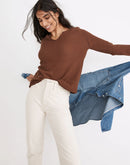 Madewell Brown Thermal Tee (S)