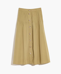 Madewell Green Button Up Midi Skirt (8)