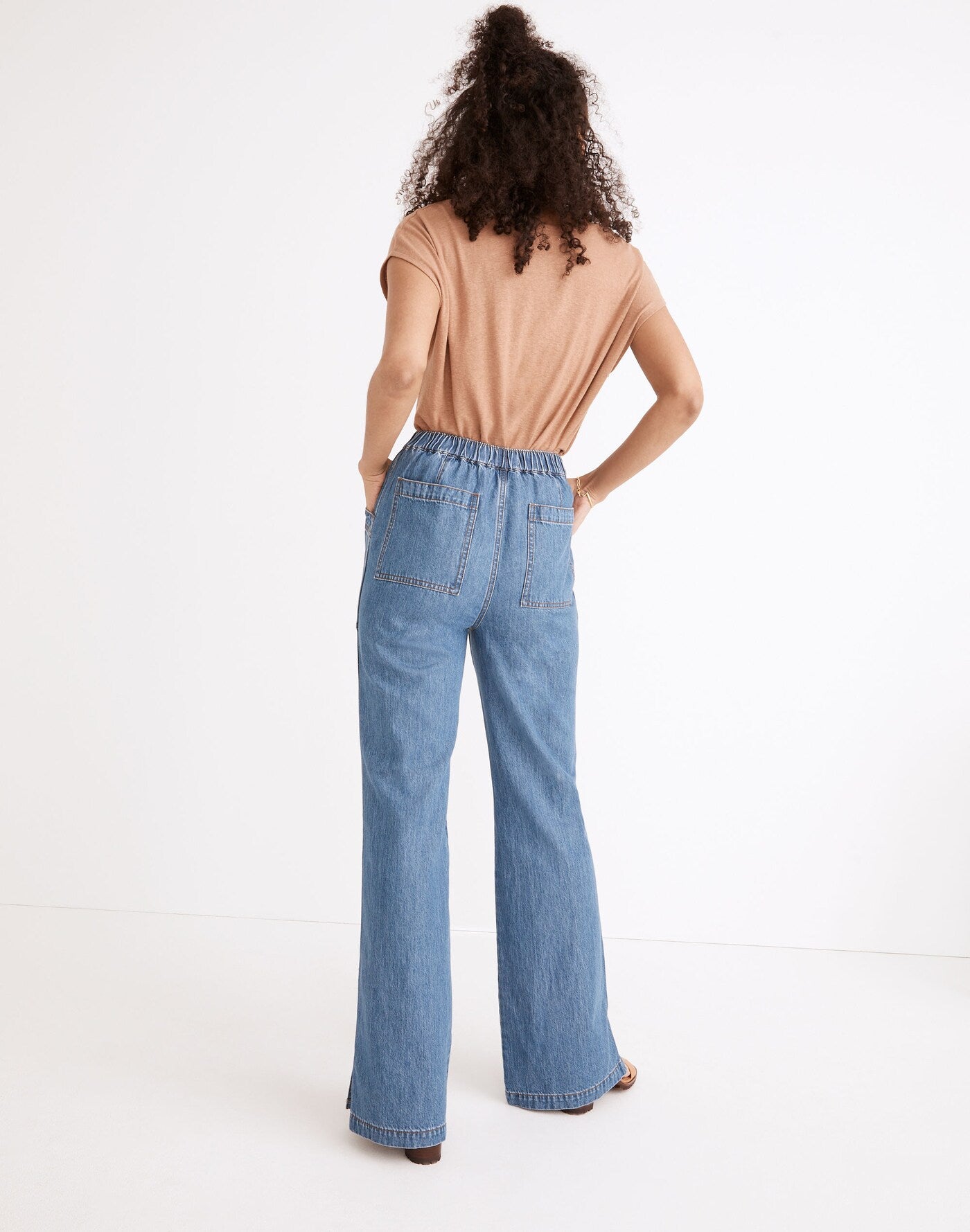 Madewell Denim Loose Pull On Jeans (L)