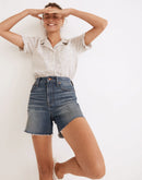 Madewell Mid Length Denim Shorts (26)