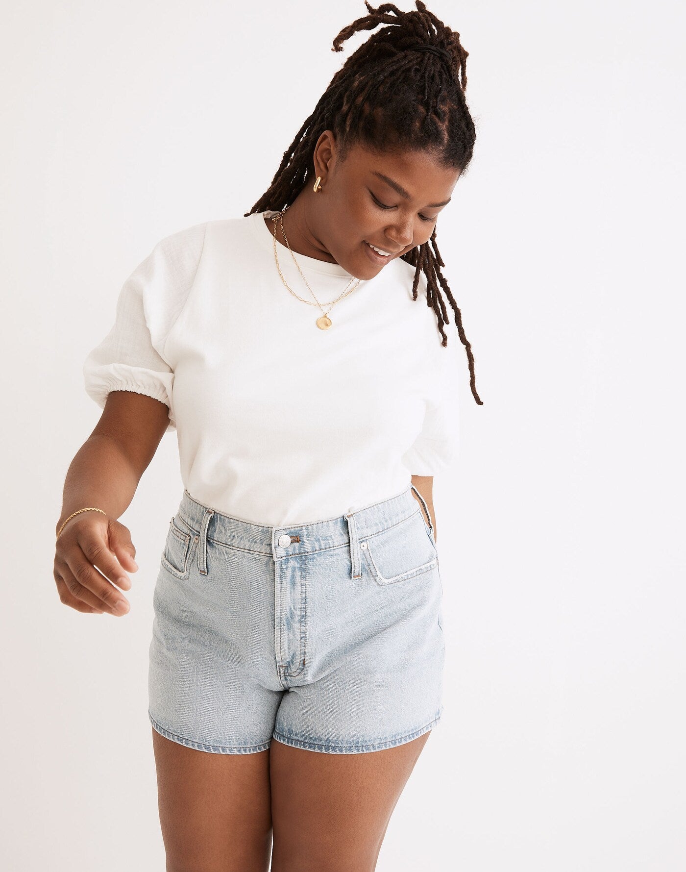 Madewell Gauze Sleeve Cotton Tee (S)