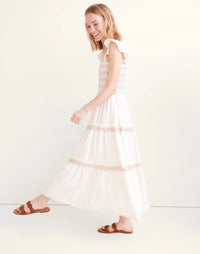 Madewell Cotton Smocked Maxi Dress (M)