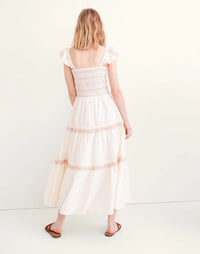 Madewell Cotton Smocked Maxi Dress (M)