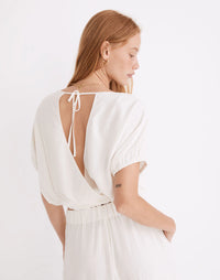 Madewell Linen Blend Relaxed Top (M)