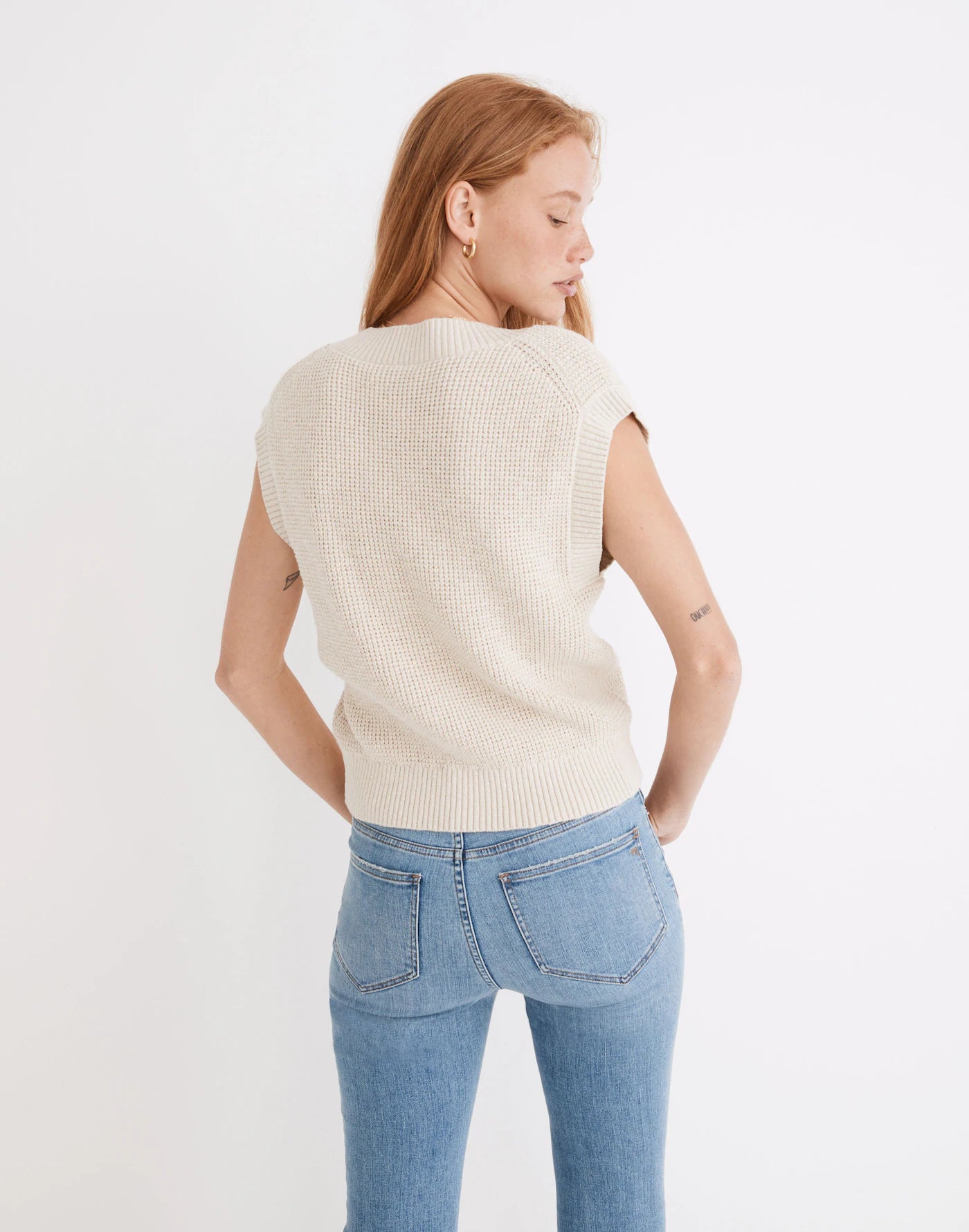 Madewell Cotton Sweater Vest (XS)
