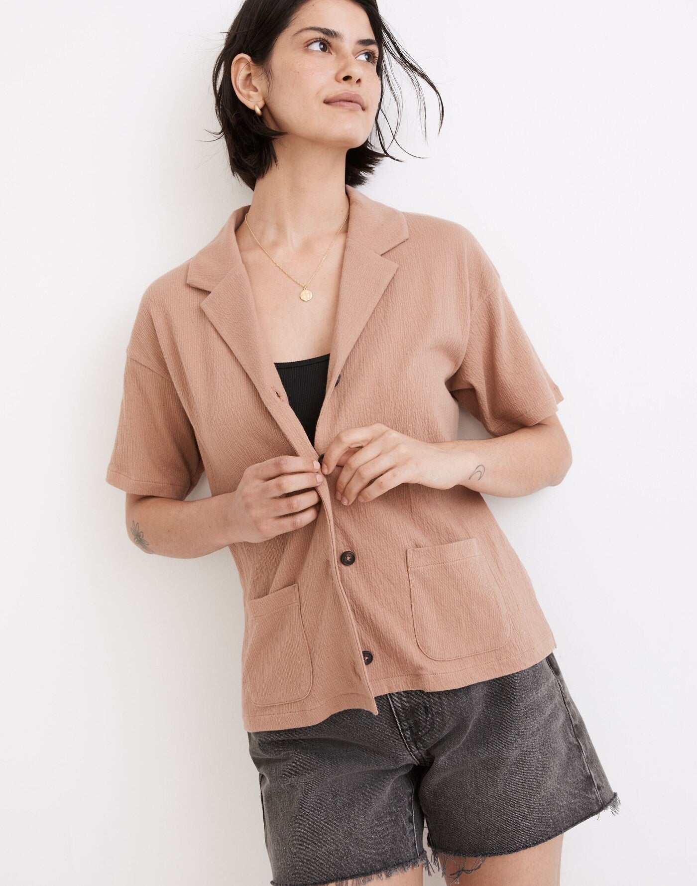 Madewell Knit Lightspun Shirt (M)
