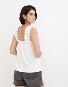 Madewell Knit Ruched Strap Tank (L)