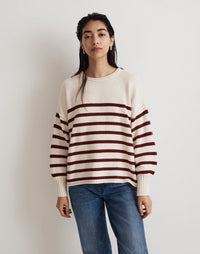 Madewell Cotton Striped Sweater (L)