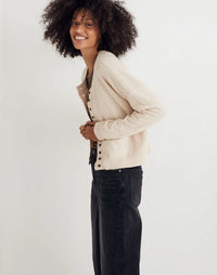 Madewell Cream Boxy Sweater (M)