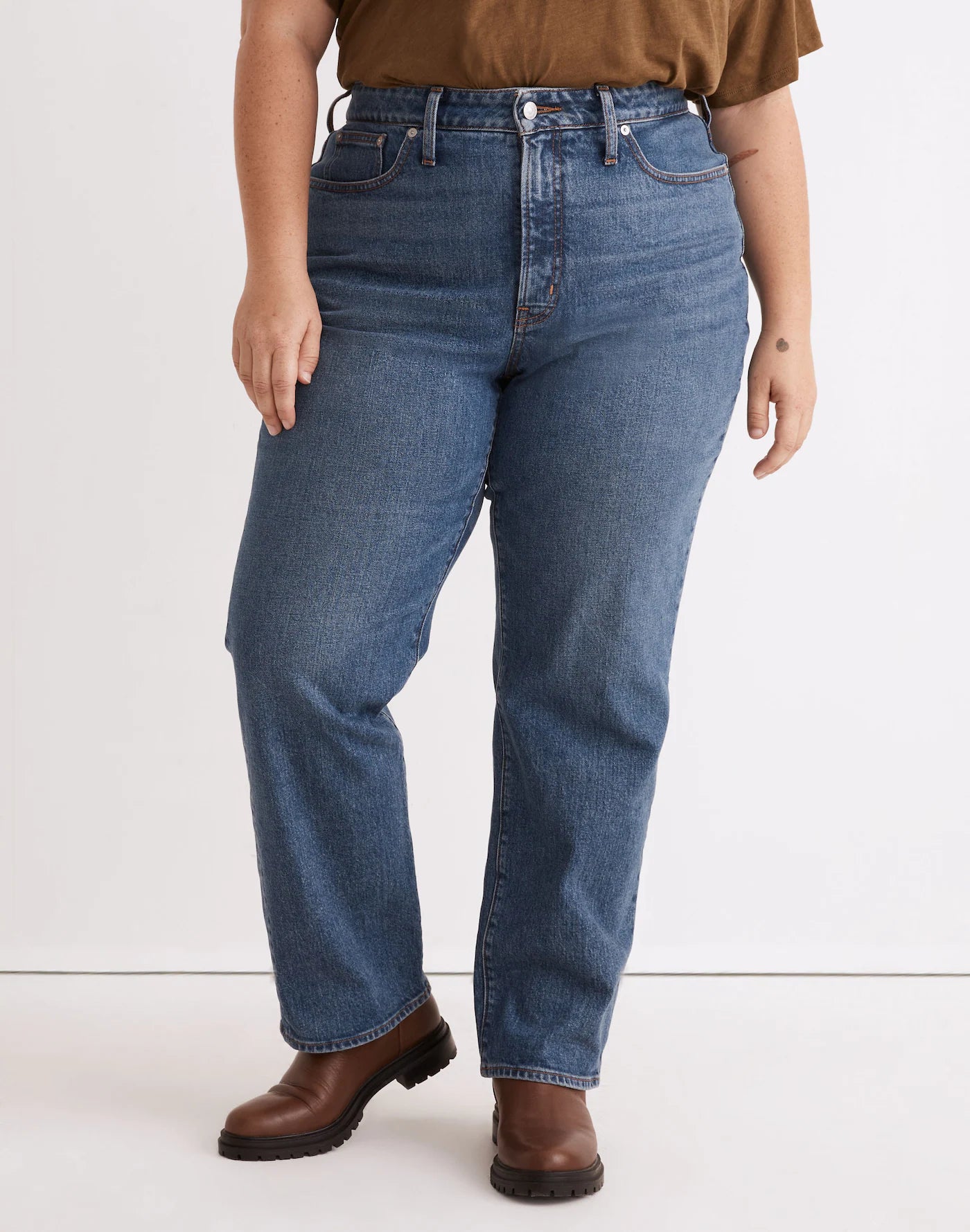 Madewell Curvy Perfect Vintage Straight Jean (22W)