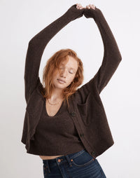 Madewell Dark Brown Wool Cardigan (M)