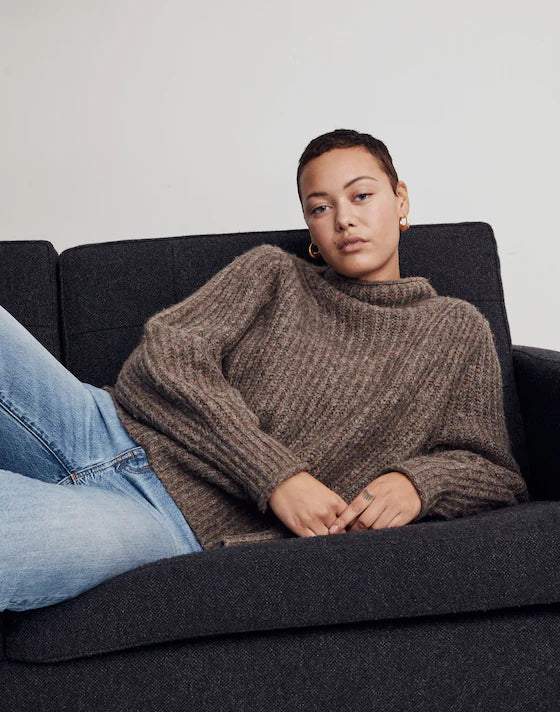 Madewell Chunky Mockneck Sweater (M)