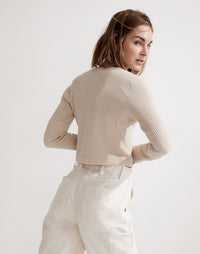 Madewell Waffle Crop Tee (M)