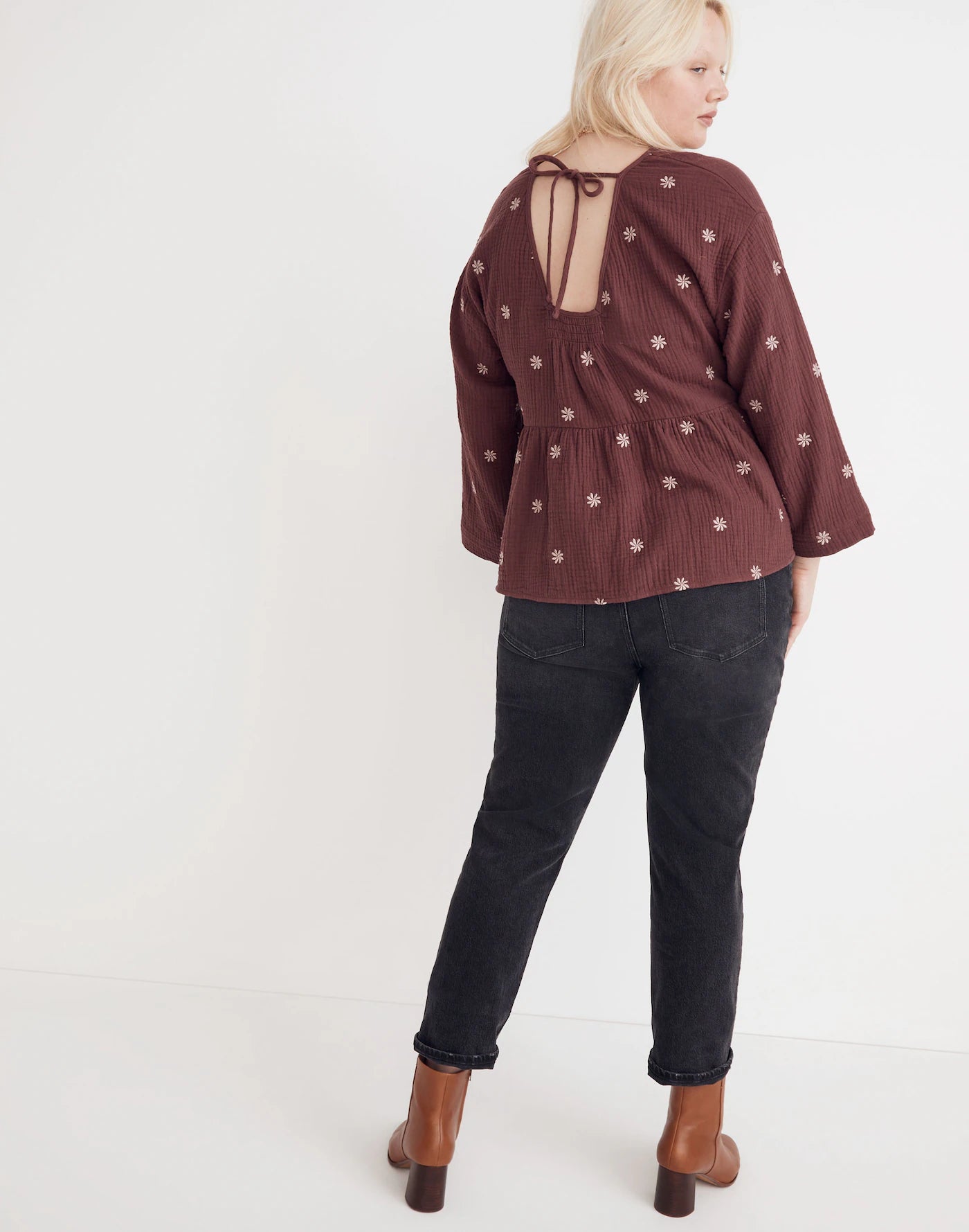 Madewell Floral Embroidered Top (1X)