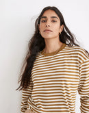 Madewell Green Striped Tee (M)