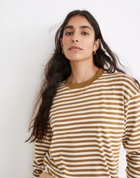 Madewell Green Striped Tee (M)