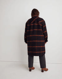 Madewell Plaid Long Shirt Jacket (2X)