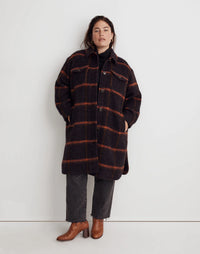 Madewell Plaid Long Shirt Jacket (2X)