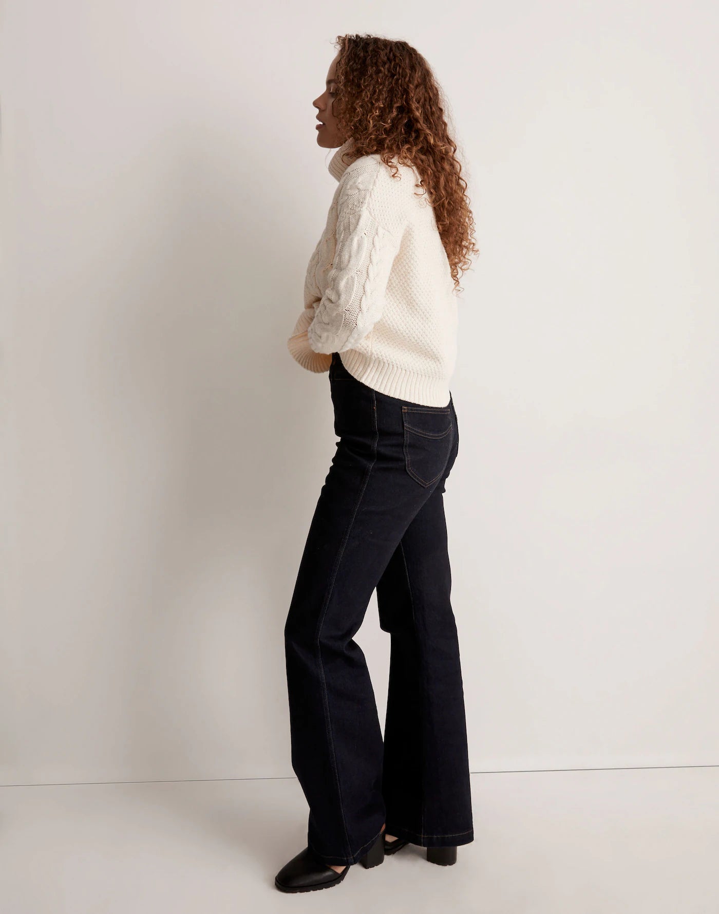 Madewell Chunky Cable Knit Sweater (S)