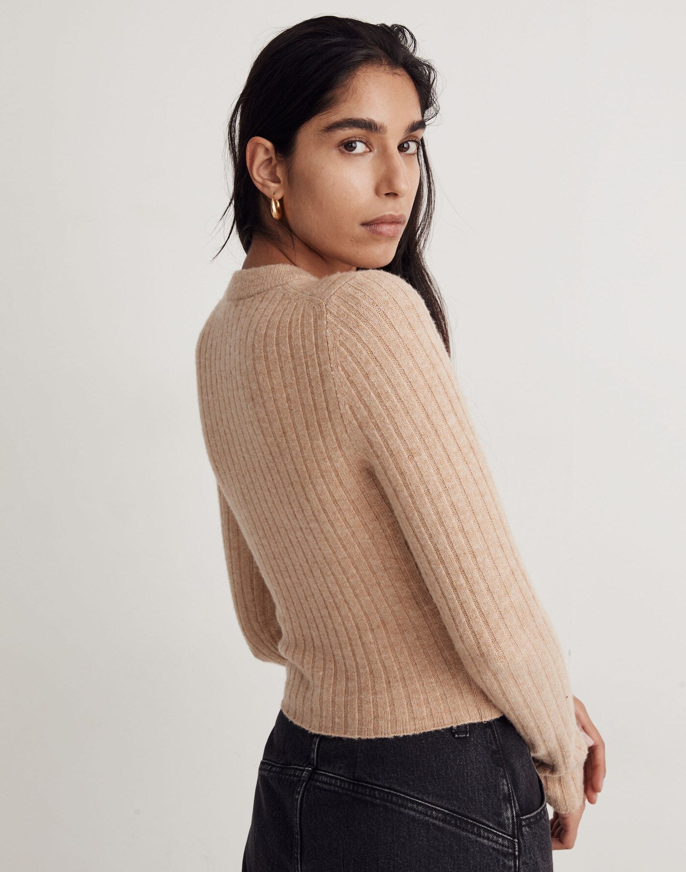 Madewell Ribbed Crewneck Sweater (S)