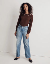 Madewell Brown Collared Top (M)