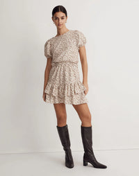 Madewell Floral Ruffle Mini Skirt (XL)