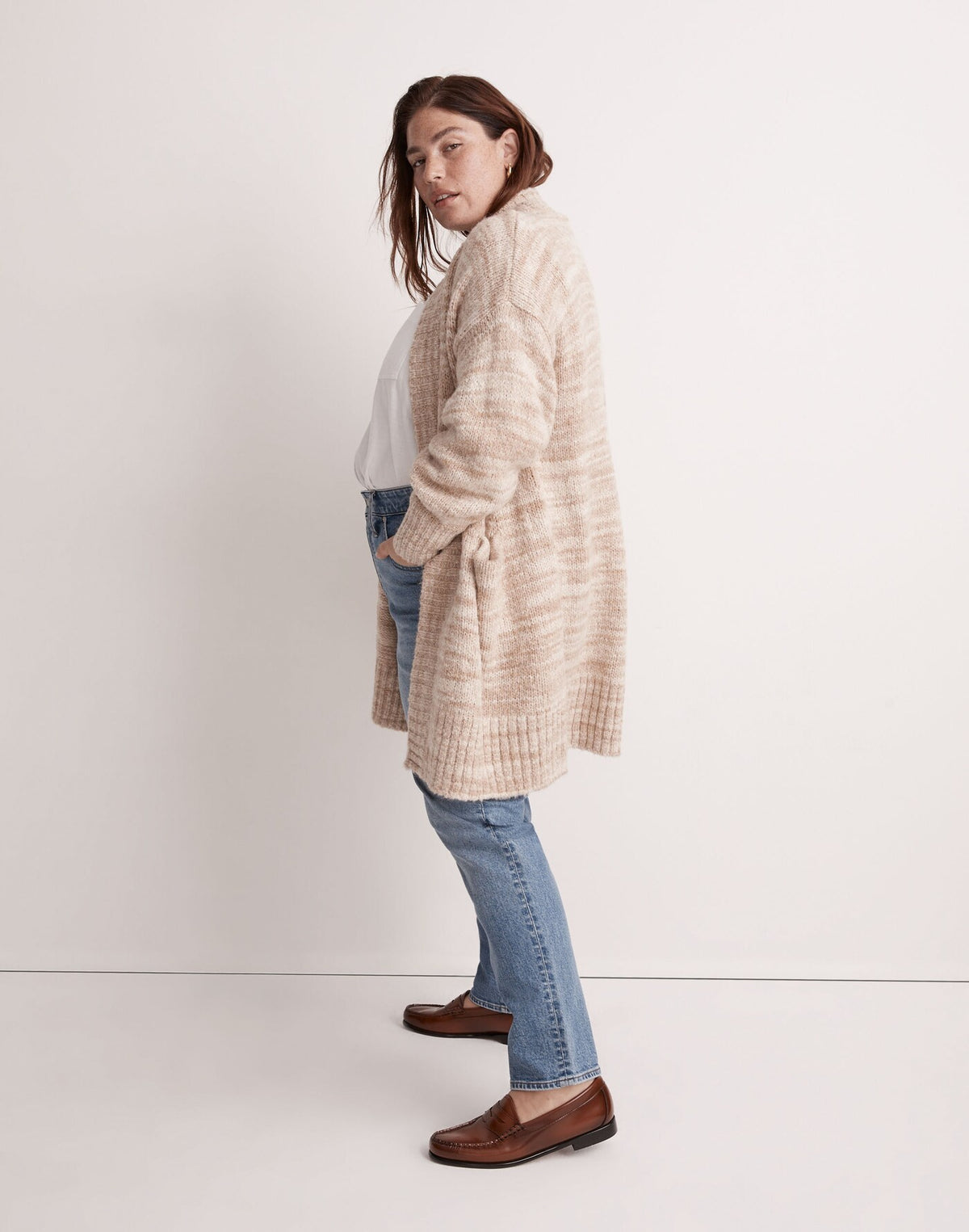 Madewell Neutral Oversized Cardigan (2X)