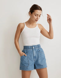 NEW Madewell Denim Pull On Shorts (30)